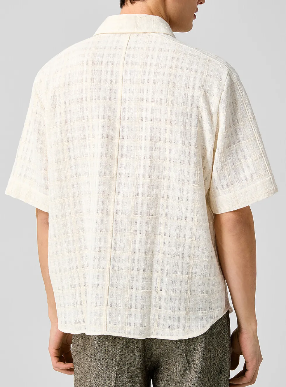 Adriel textured checks shirt