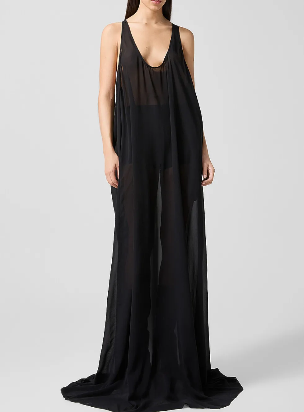 Amplified cami pure silk maxi dress