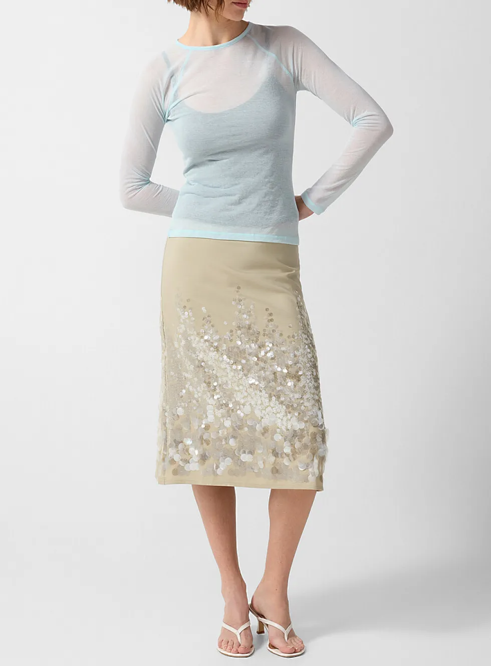 Ara sequined midi skirt