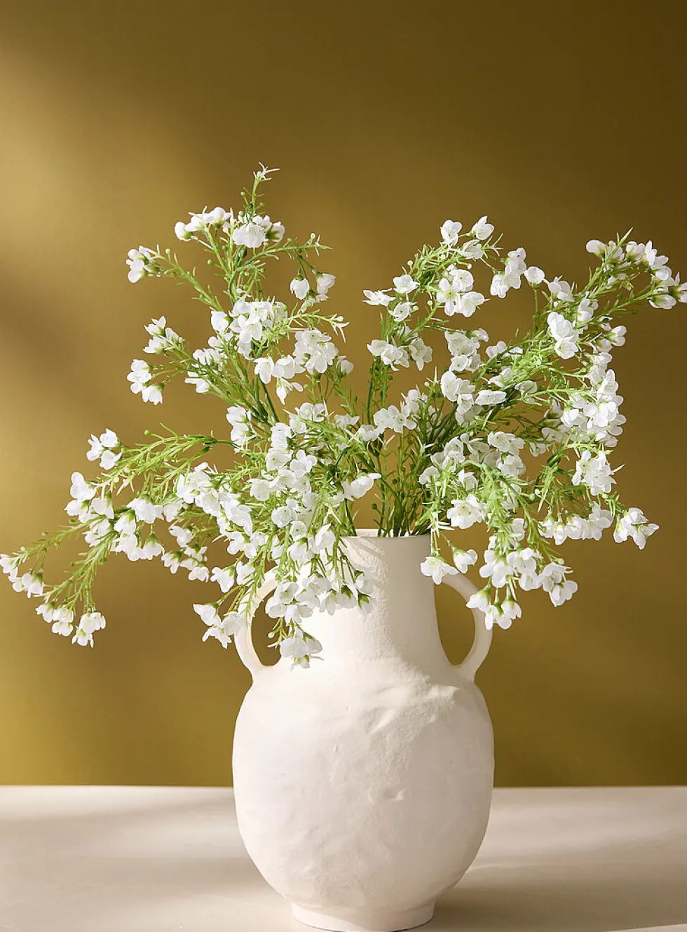 Artificial wax flowers branch