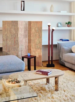 Ash square stool