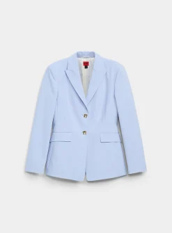 Asmalla golden buttons blue blazer