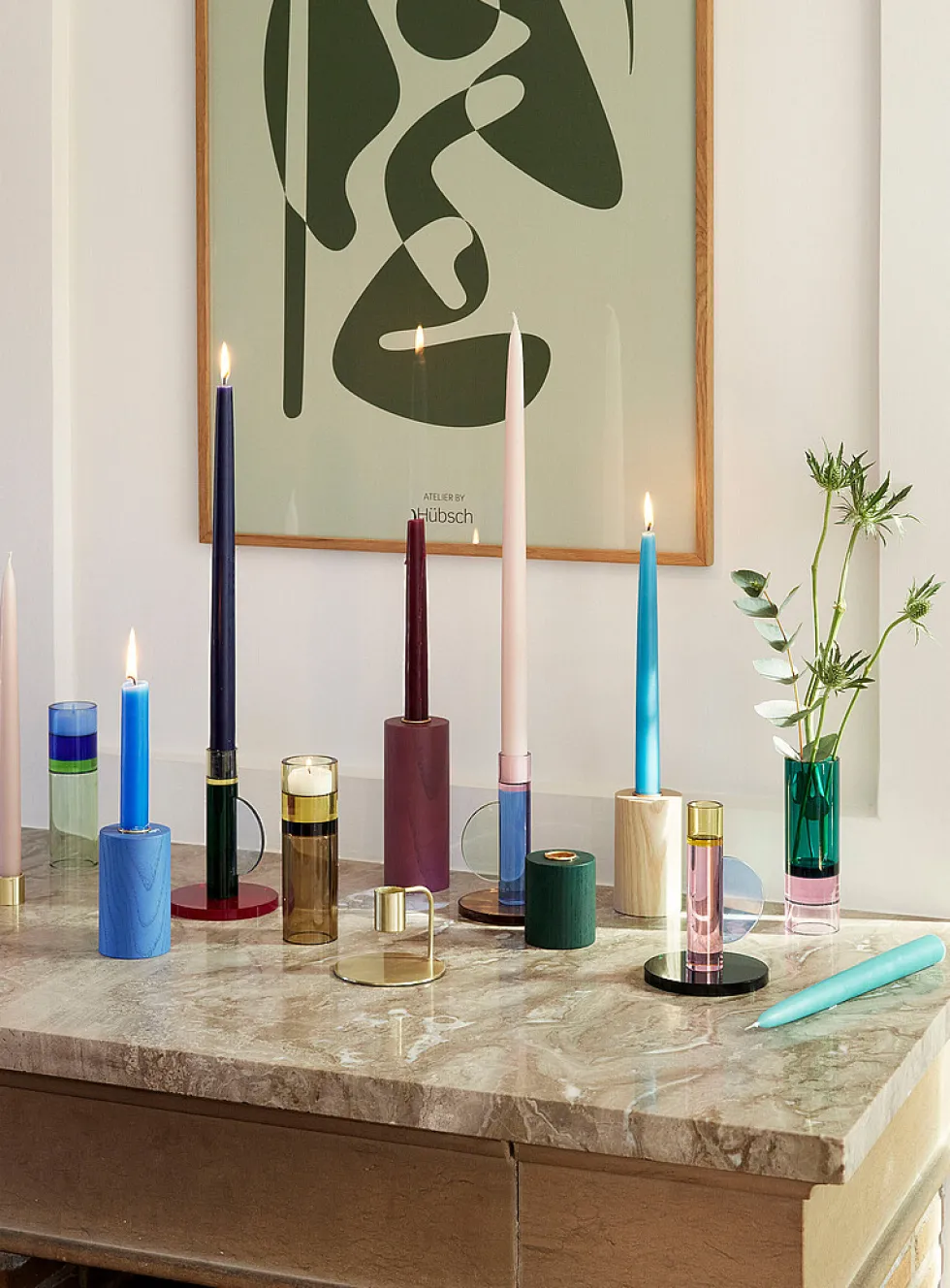 Astro crystal candle holder