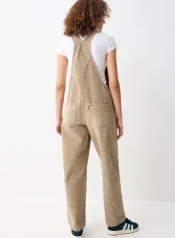 Baggy denim overalls