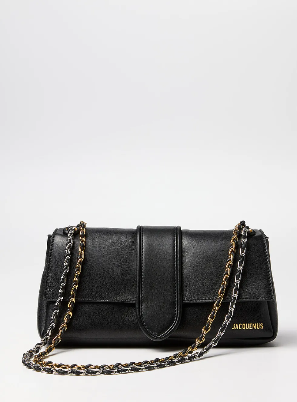 Bambinou leather and chain bag