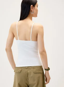 Beaded floral fitted cami