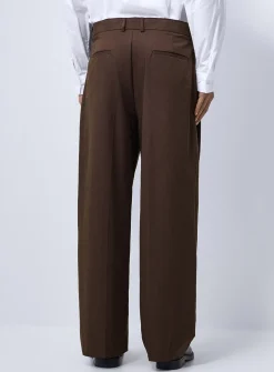 Belted pleated pant