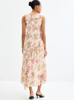 Blooming rose garden ruffled dress