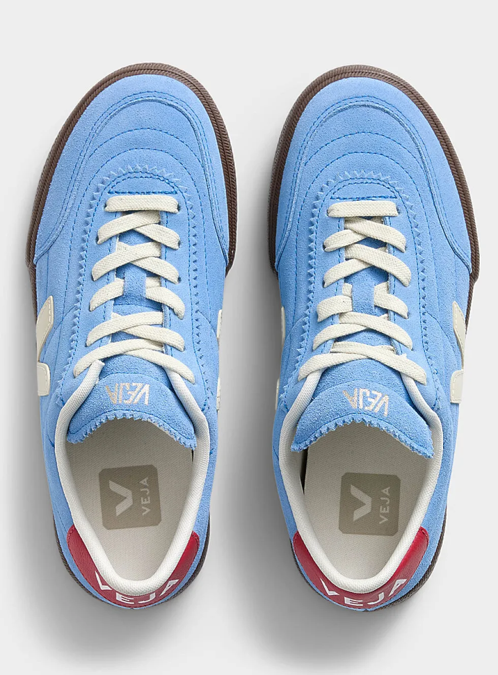 Blue suede Panenka sneakers