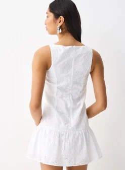 Broderie anglaise minidress