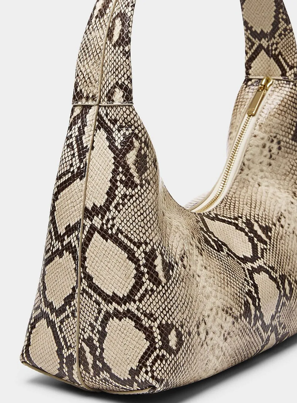 Candy snake leather shoulder bag