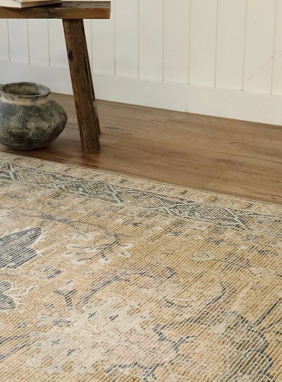 Cayman antique medallion handcrafted rug