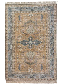 Cayman antique medallion handcrafted rug