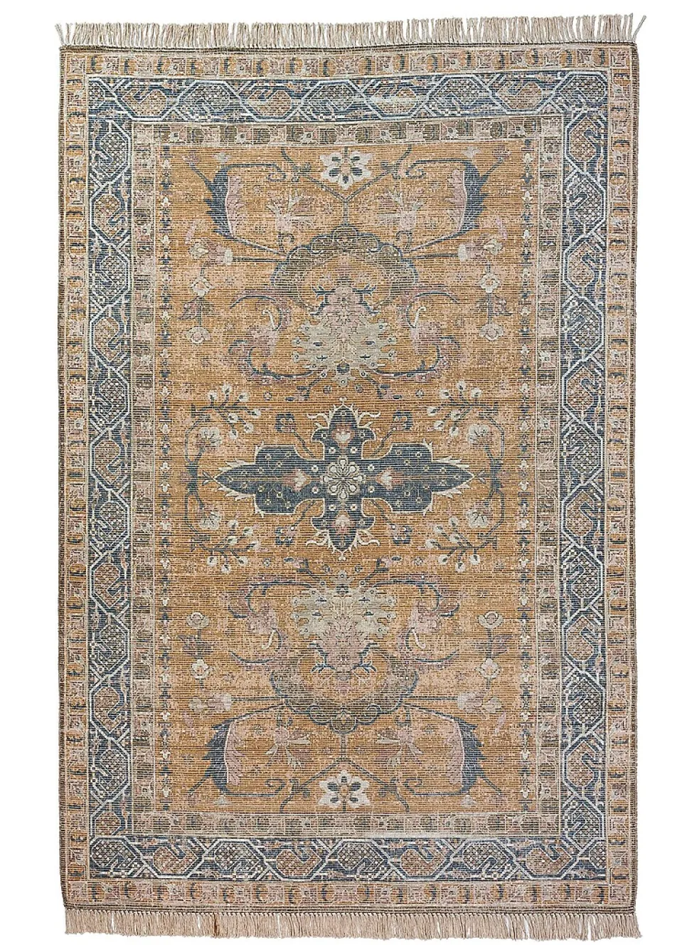 Cayman antique medallion handcrafted rug
