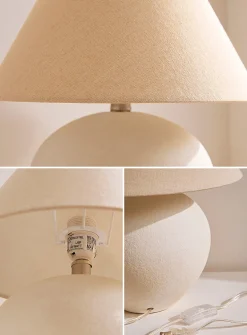 Ceramic jar table lamp