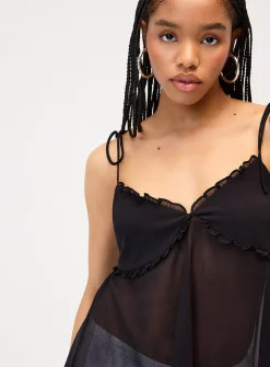 Chiffon babydoll cami