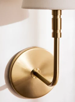 Classic burnished brass wall sconce