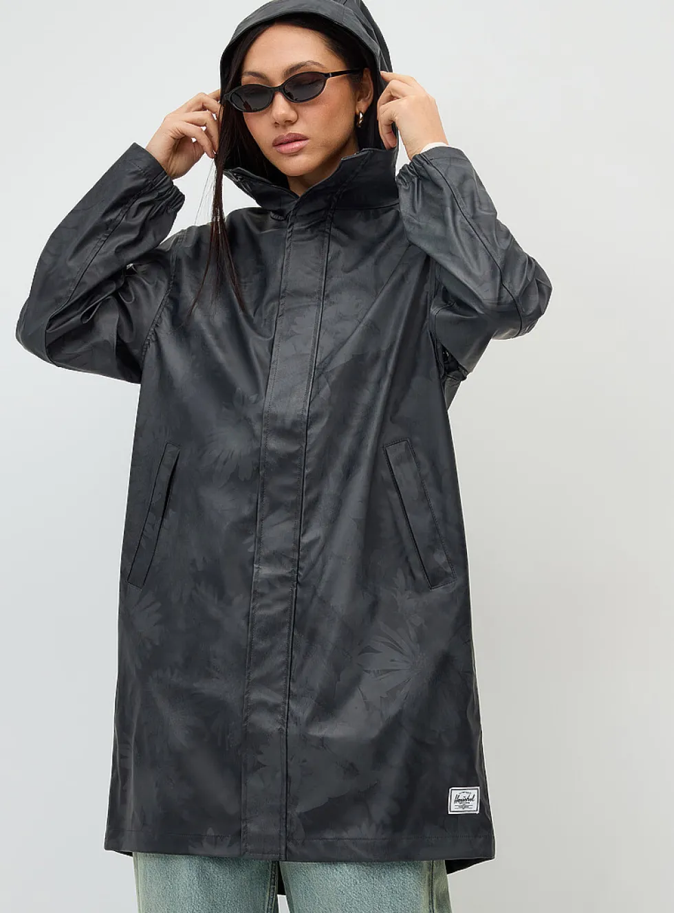 Classic long raincoat