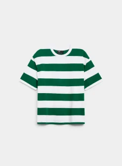 Club-stripe T-shirt