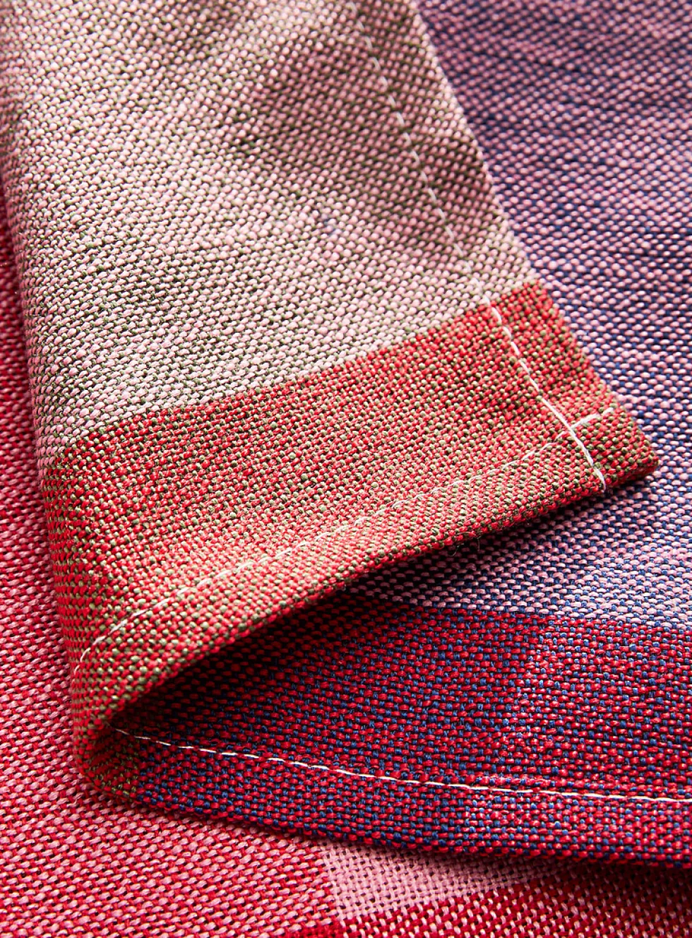 Colourful checkers napkins