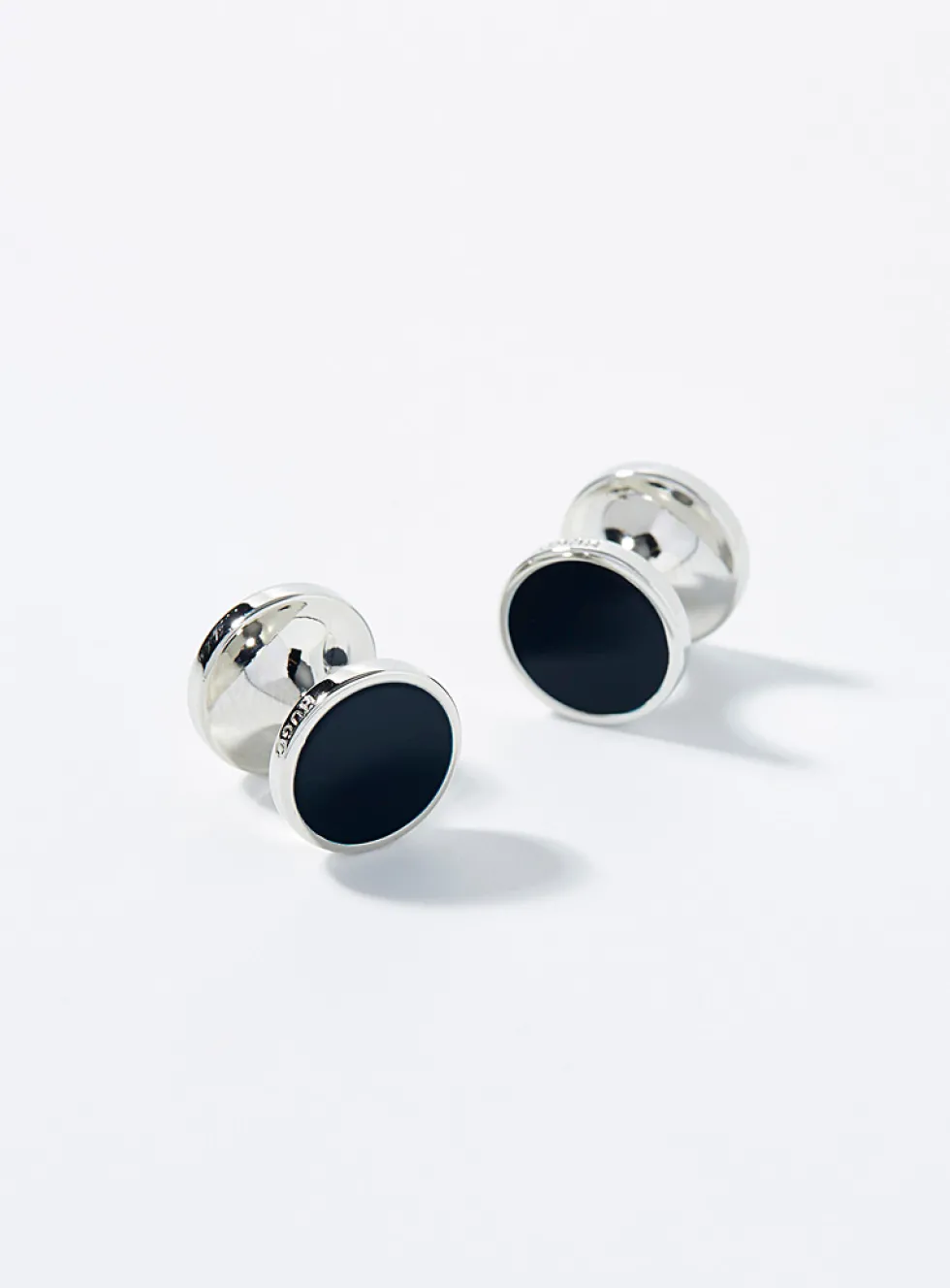 Colourful disc cufflinks