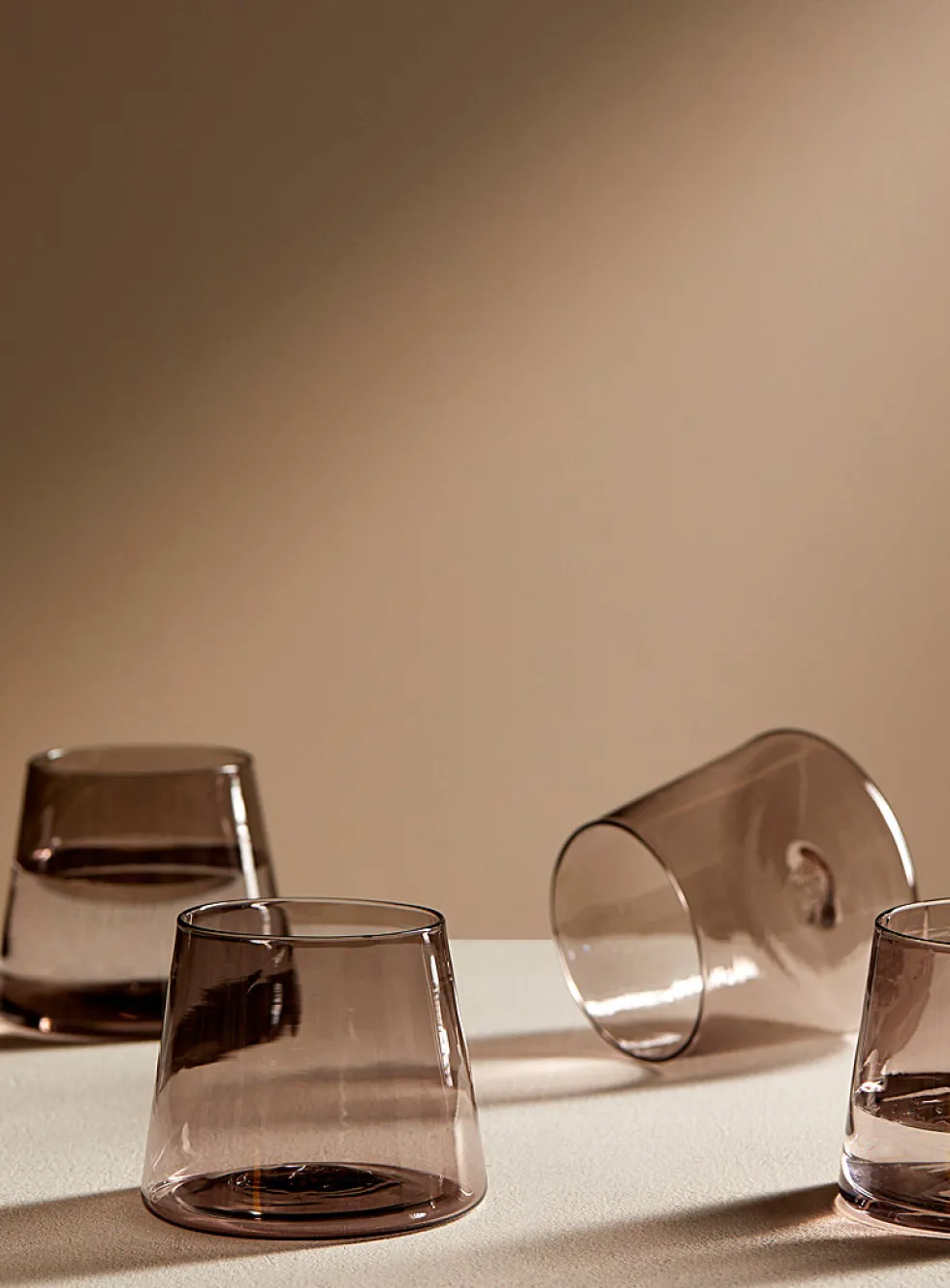 Colourful glass set