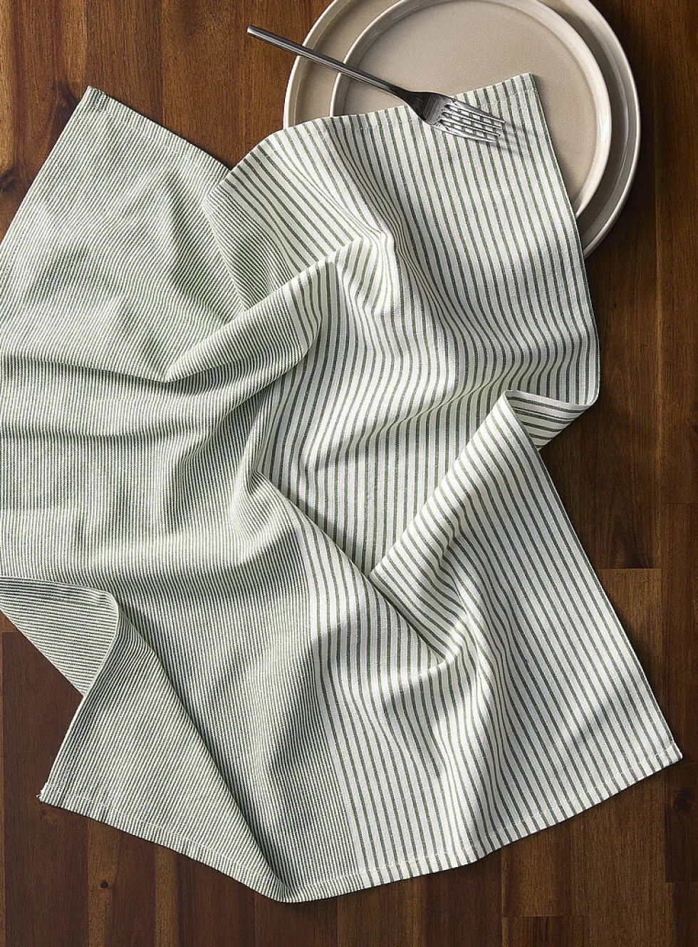 Colourful thin striped tea towel