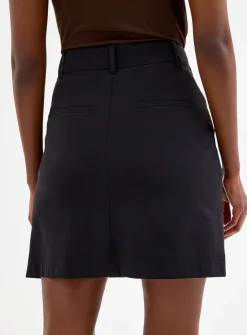Comfort-waist technical fabric skort