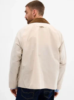 Corduroy-collar transport jacket