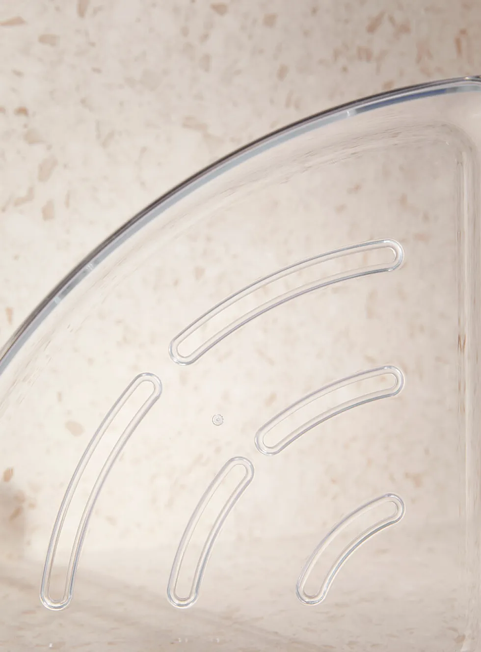 Corner shower basket