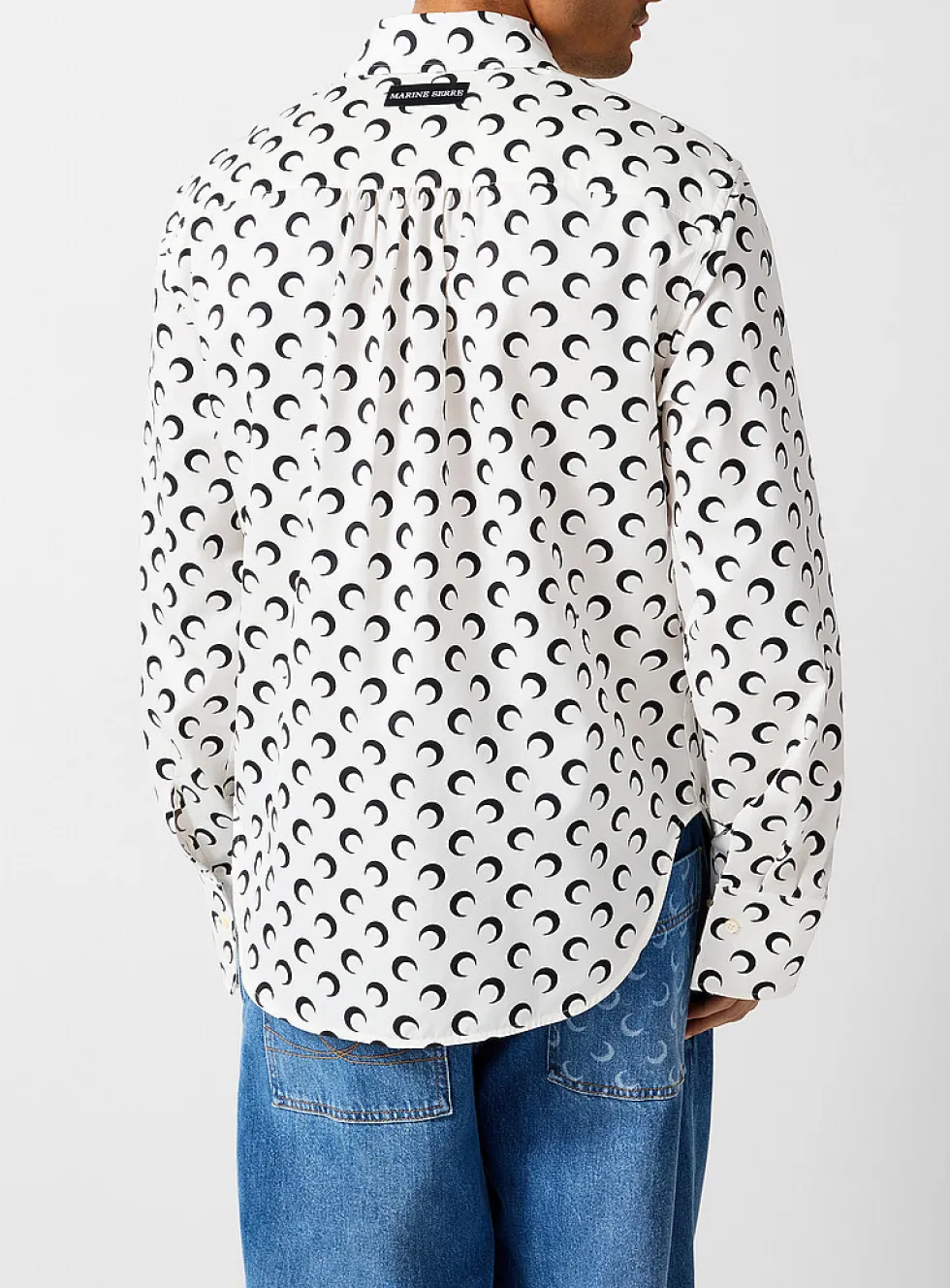 Crescent moon poplin shirt