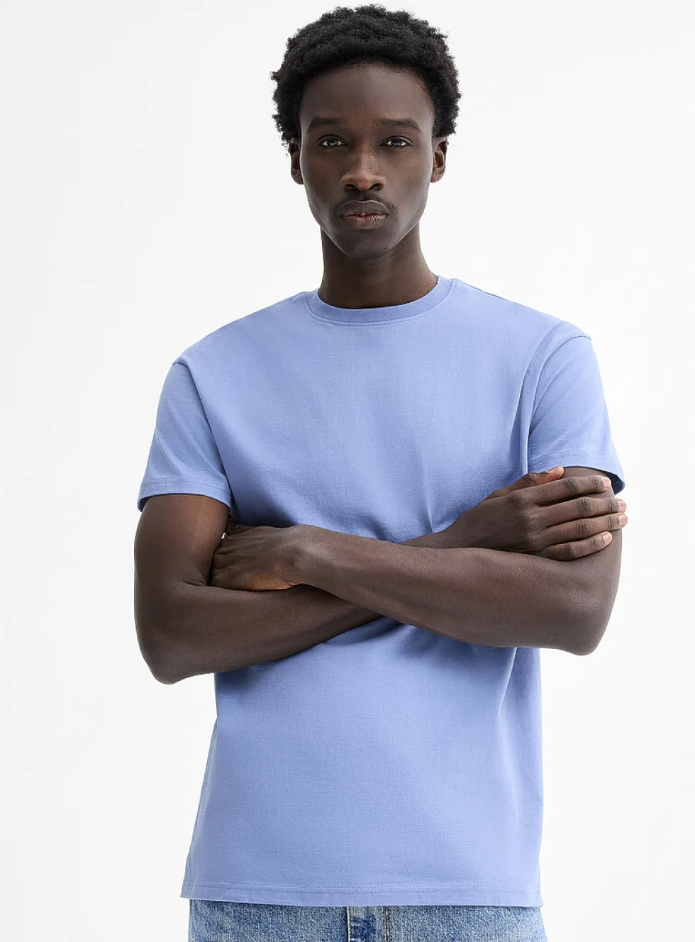 Crew-neck straight T-shirt
