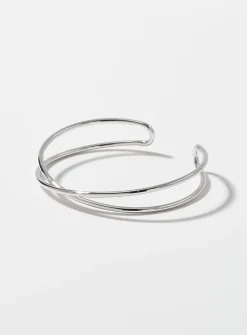 Crisscross open bangle