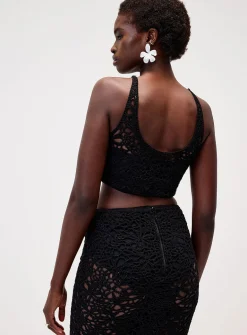 Crocheted mini cami