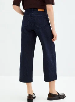 Cropped structured jean