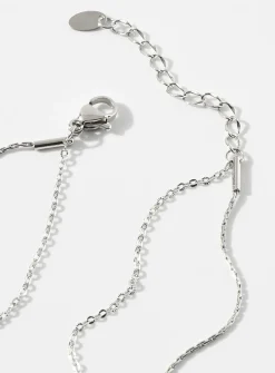 Cubic zirconia double chain