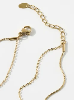 Cubic zirconia double chain