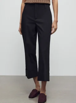 Cuffed structured pant