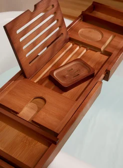 Dark bamboo 2-in-1 tray
