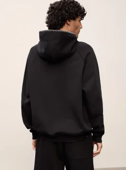 Daro contrast-embroidery hoodie