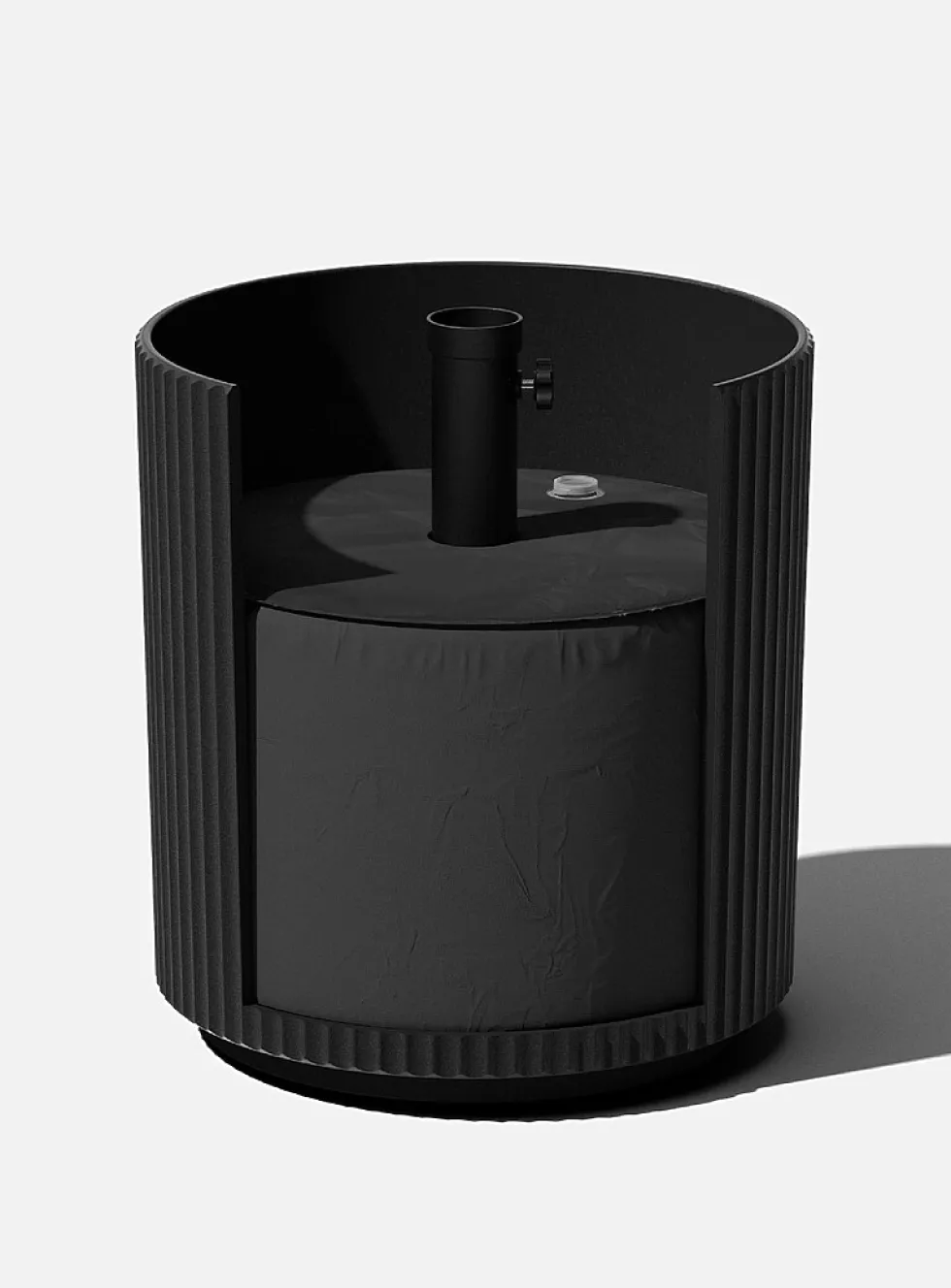 Demi grooved umbrella side table