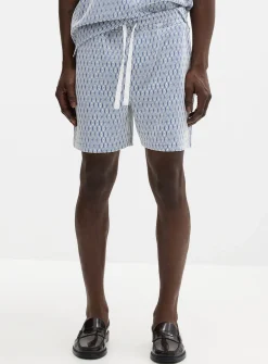 Diamond jacquard short