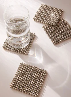 Disco beads coasters
