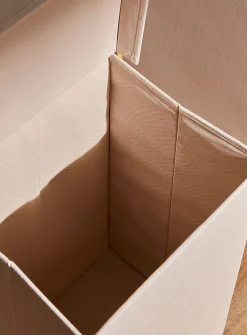 Double compartment laundry basket