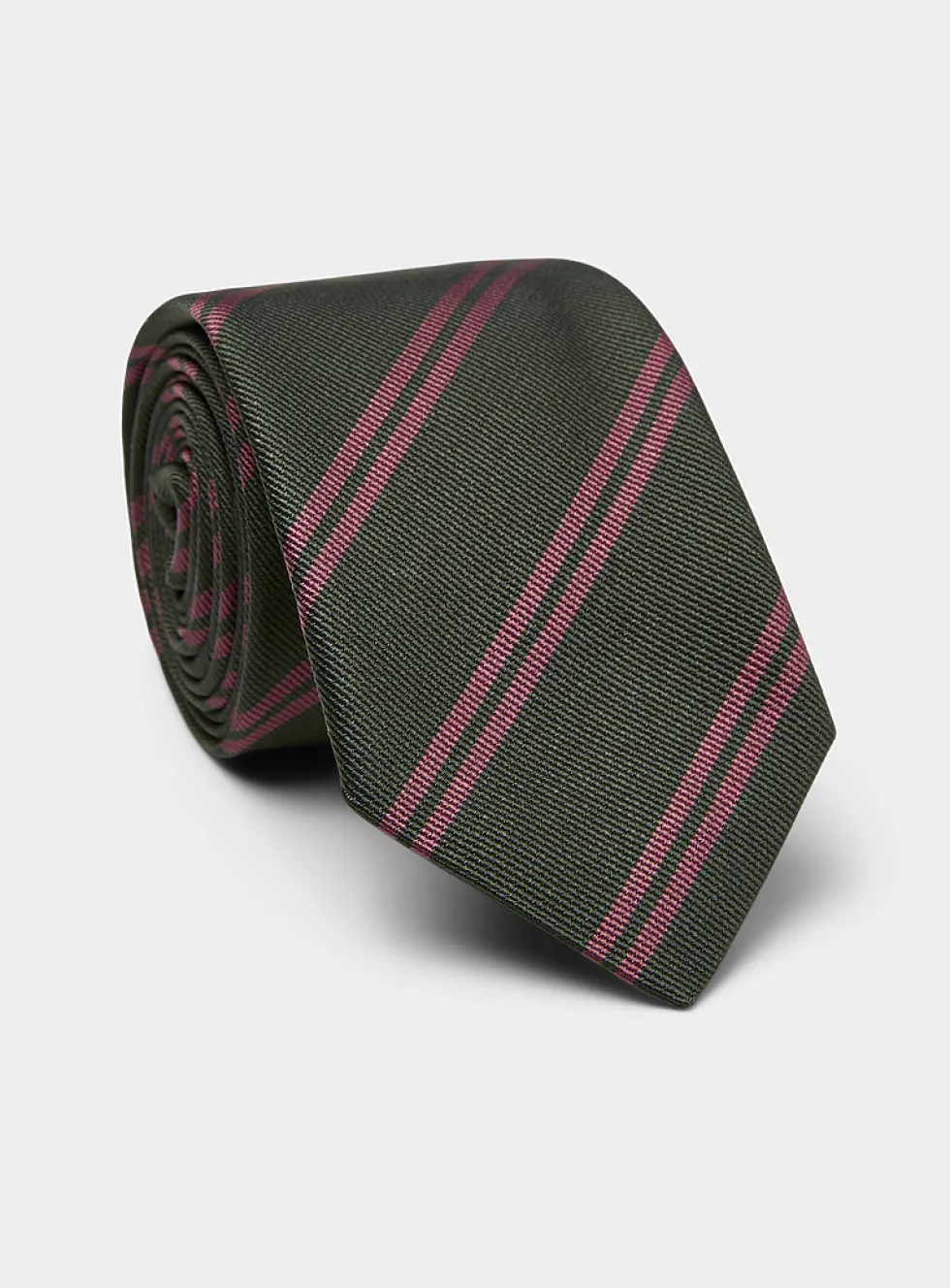 Double preppy stripe tie
