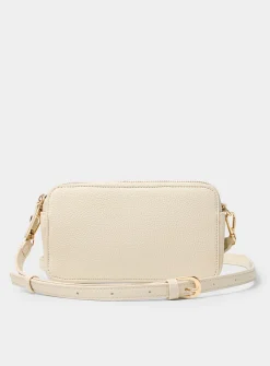 Double-compartment minimalist crossbody bag
