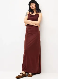 Draped maxi dress