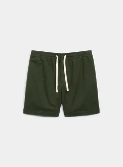 Drawstring-waist chino short