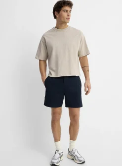 Drawstring-waist chino short