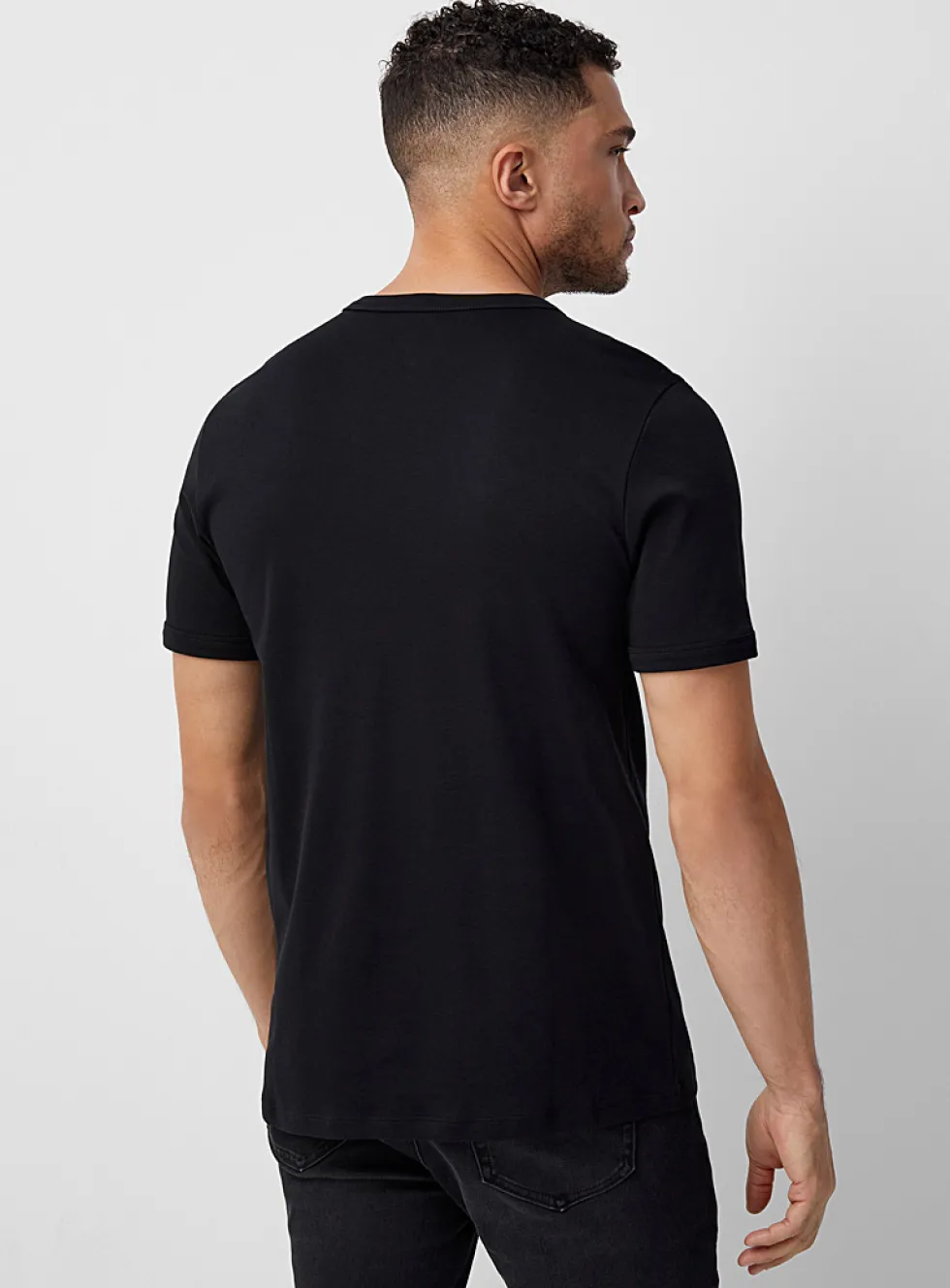 Dressy Pima cotton jersey T-shirt